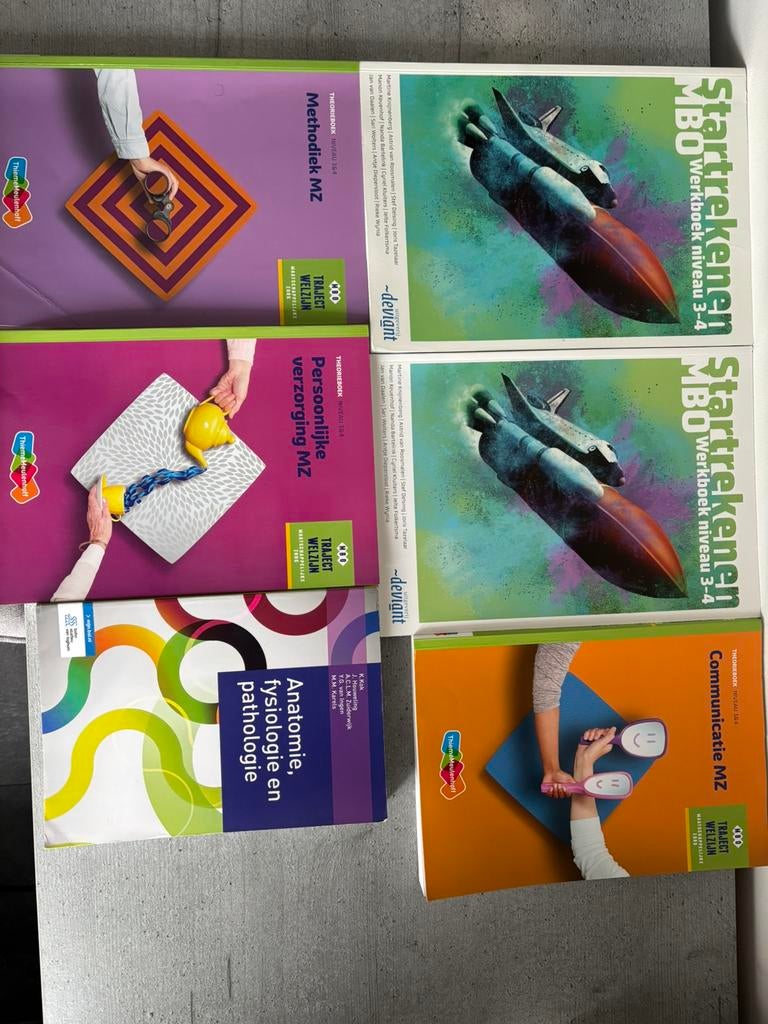 MBO MMZ – niveau 3/4 (MZ) – compleet pakket, Boeken, Schoolboeken, Ophalen, Zo goed als nieuw, Overige niveaus