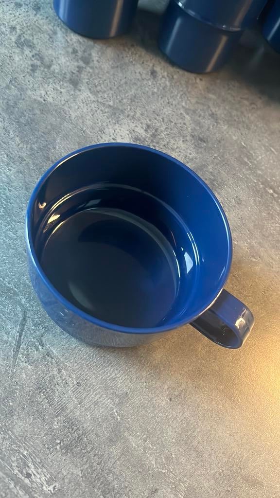 Mepal rosti soepkom - blauw, Huis en Inrichting, Ophalen of Verzenden, Zo goed als nieuw, Blauw, Bak of Kom