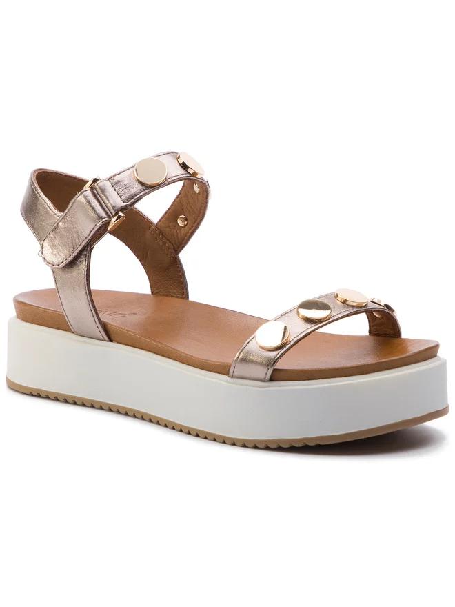 Inuovo Sandalen Dames Gold maat 36, 37, 38, 39, 40, 41, Kleding | Dames, Ophalen of Verzenden, Nieuw, Overige kleuren, Sandalen of Muiltjes