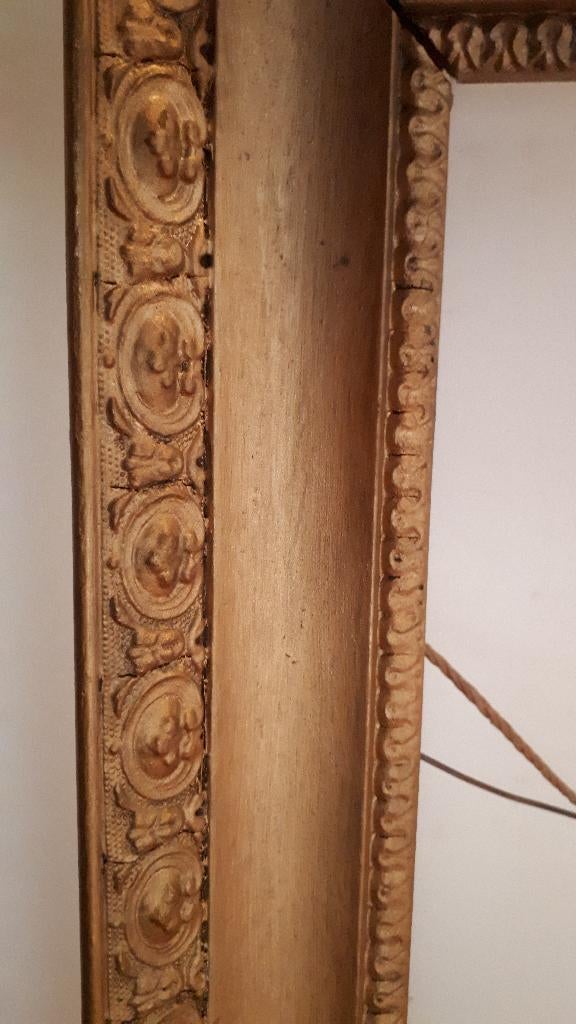 retro lijst met gouden rand, Huis en Inrichting, Woonaccessoires | Lijsten, Minder dan 50 cm, Gebruikt, Ophalen of Verzenden, Minder dan 50 cm