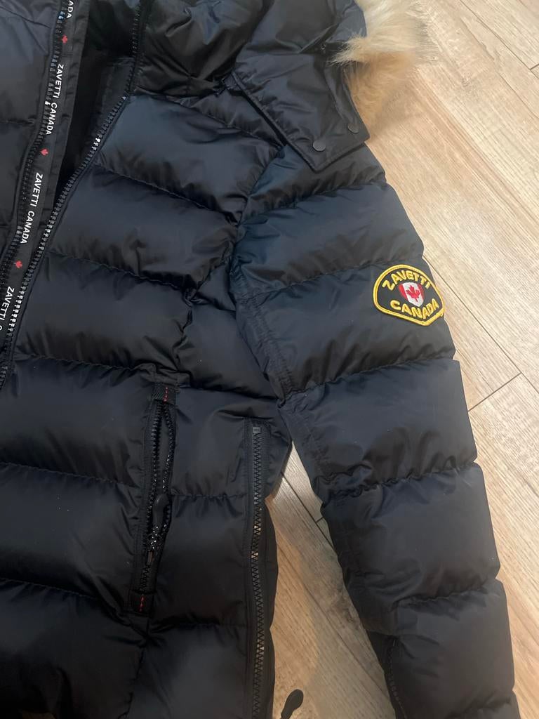 Zavetti Canada Zwarte Winterjas, Ophalen of Verzenden, Zo goed als nieuw, Maat 36 (S), Zwart