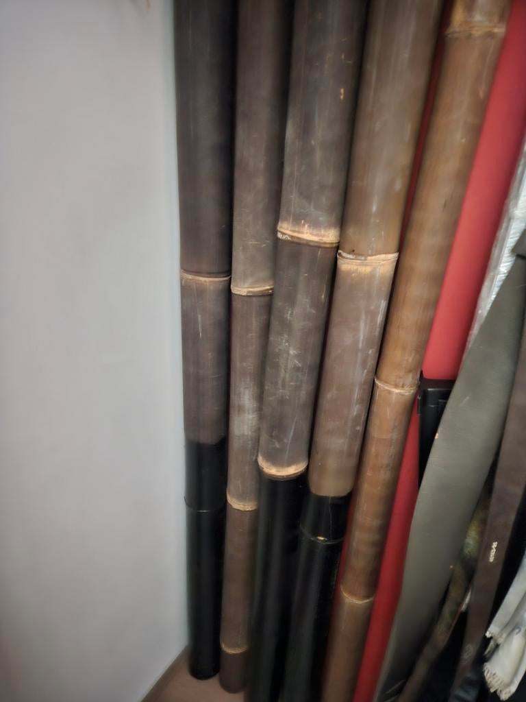 Bamboe palen donkerbruin, 3 m lang, Ophalen, Nieuw, 250 cm of meer, Palen