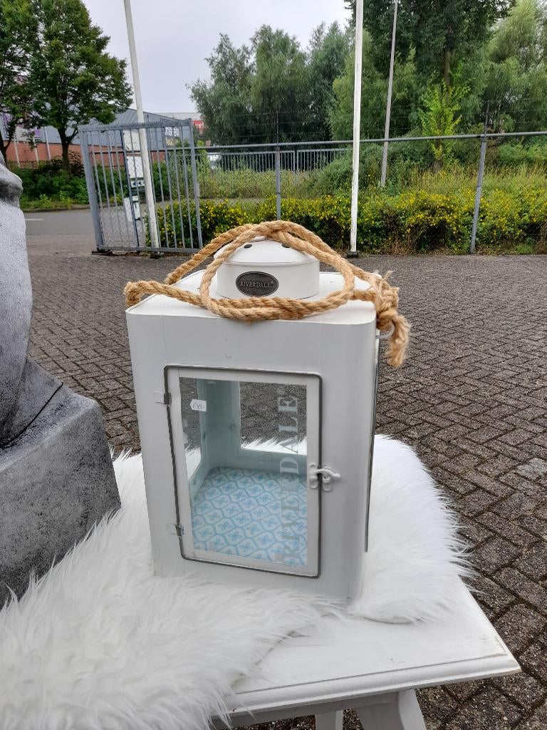 Mooie riverdale lantaarn, Huis en Inrichting, Woonaccessoires | Kandelaars en Kaarsen, Ophalen of Verzenden, Zo goed als nieuw
