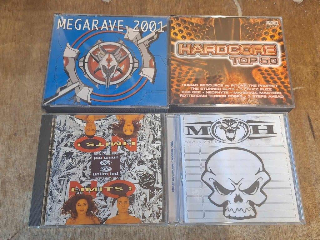 Oude cd's hardcore gabber megarave moh jaren 90/ 2000, Ophalen of Verzenden, Gebruikt