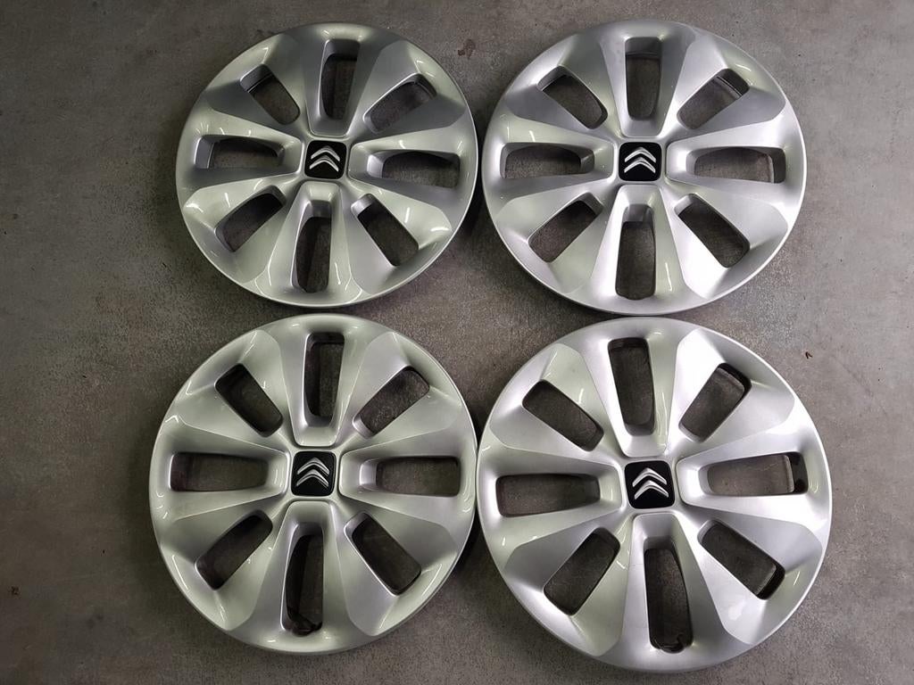 Orig. wieldoppen Citroen C1 15inch. 4-stuks. Zeer netjes!, Ophalen of Verzenden, Zo goed als nieuw