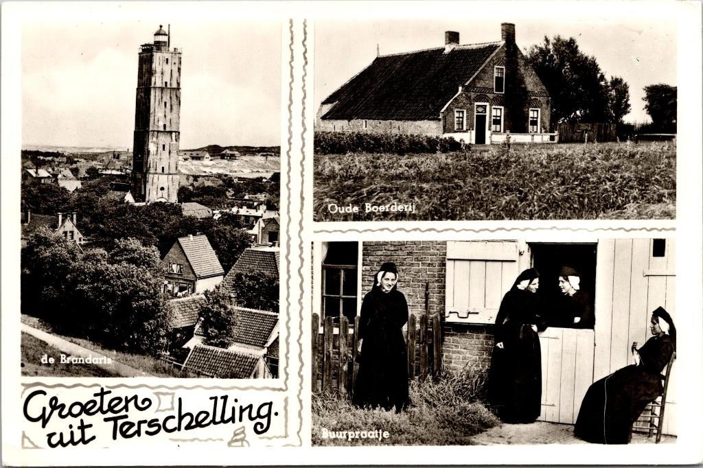 Groeten van Terschelling, Verzenden, 1960 tot 1980, Ongelopen, Waddeneilanden