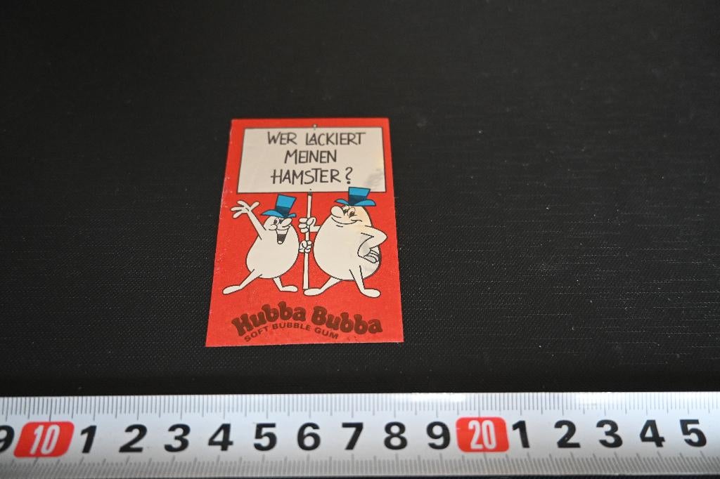 sticker HUBBA BUBBA  Wer lackiert meinen hamster ?, Ophalen, Zo goed als nieuw