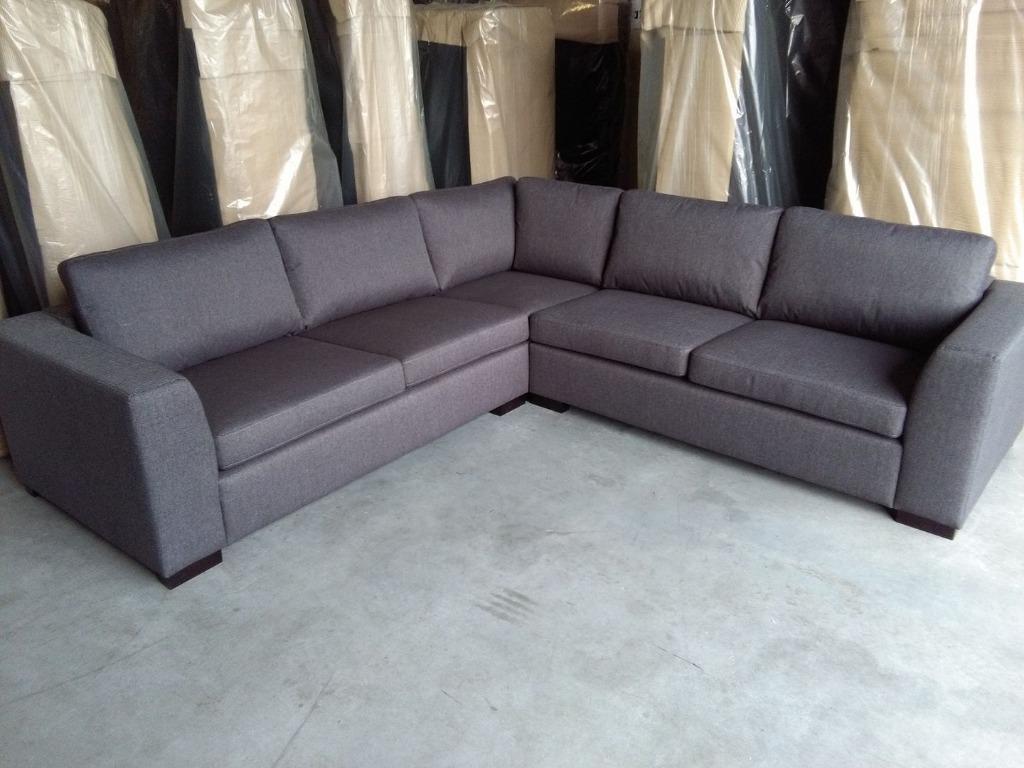hoekbank Carla U-vorm XL in Rib-stof / Velvet / microvezel, Ophalen, Modern tijdloos industrieel hip trendy klassiek, Hoekbank