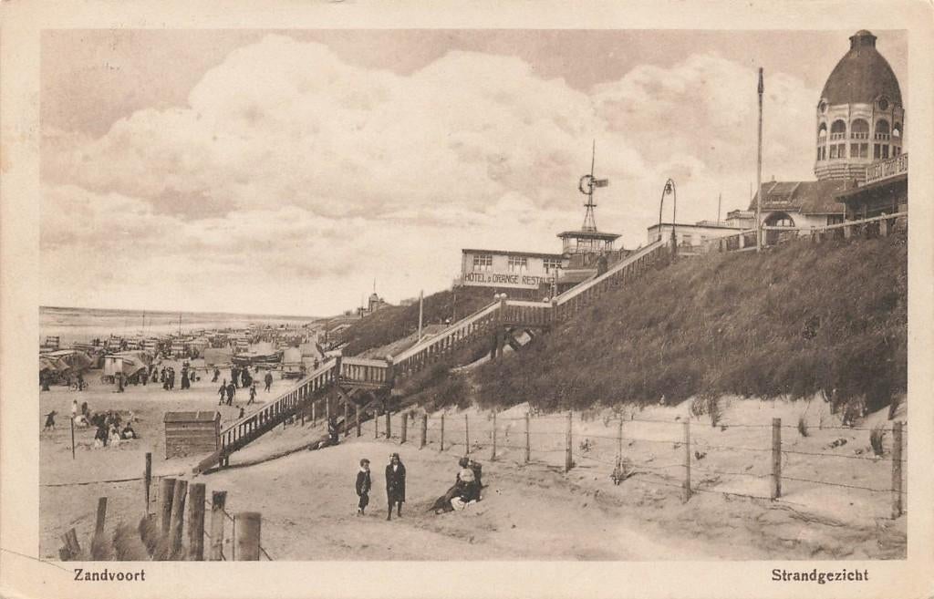 Zandvoort, Strandgezicht  1917, Ophalen of Verzenden, Voor 1920, Gelopen, Noord-Holland