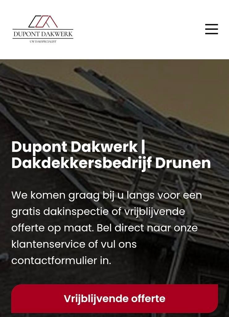Voorkom onkosten door achterstallig onderhoud
Bij Dupont Dak, Doe-het-zelf en Verbouw, Dakpannen en Dakbedekking, Steen of Klei