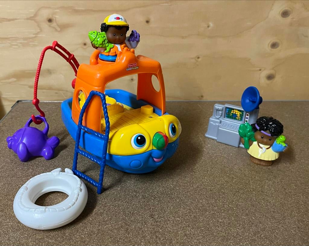 Fisher-Price Little People Boot met Figuren, Ophalen, Gebruikt