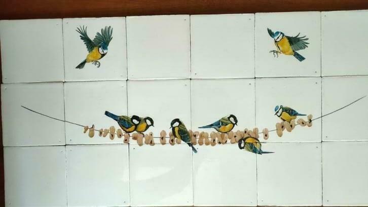 Yvonne's Tegeltableaus op authentieke Friese witjes., Nieuw, Minder dan 20 cm, Minder dan 5 m², Wandtegels