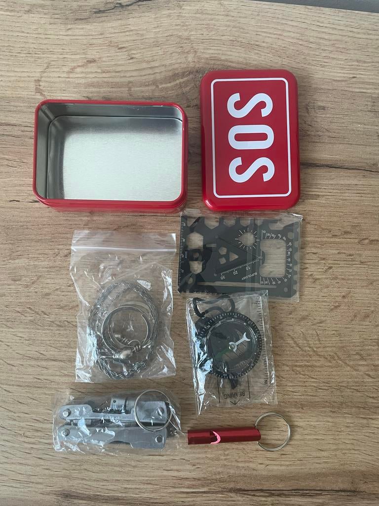 Wilderness survival kit (34-in-1) voor noodsituaties, Ophalen of Verzenden, Nieuw