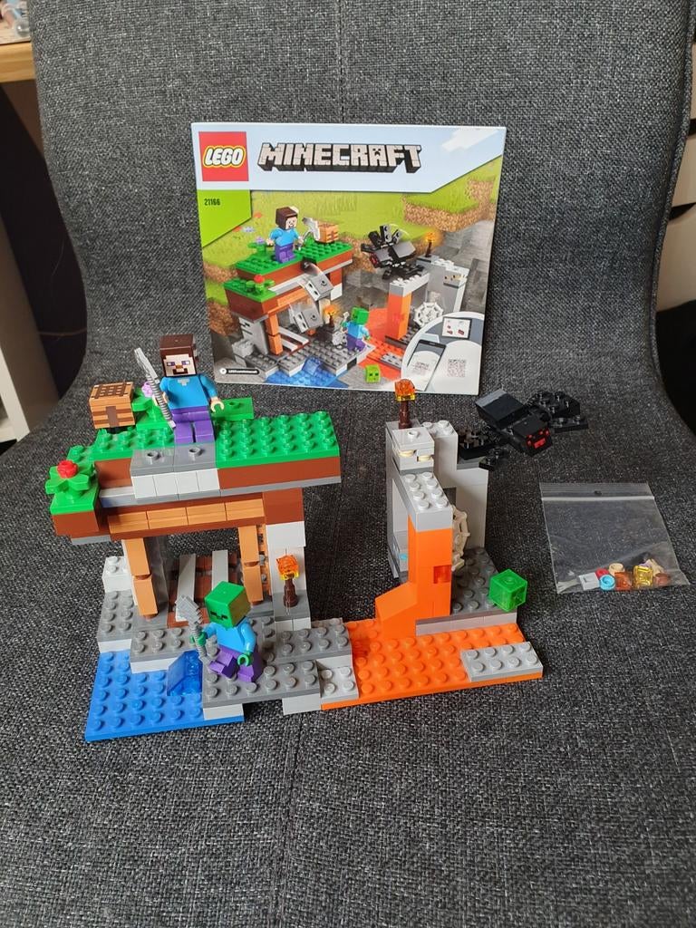 Lego Minecraft De Verlaten Mijn 21166, Ophalen of Verzenden, Gebruikt, Complete set, Lego