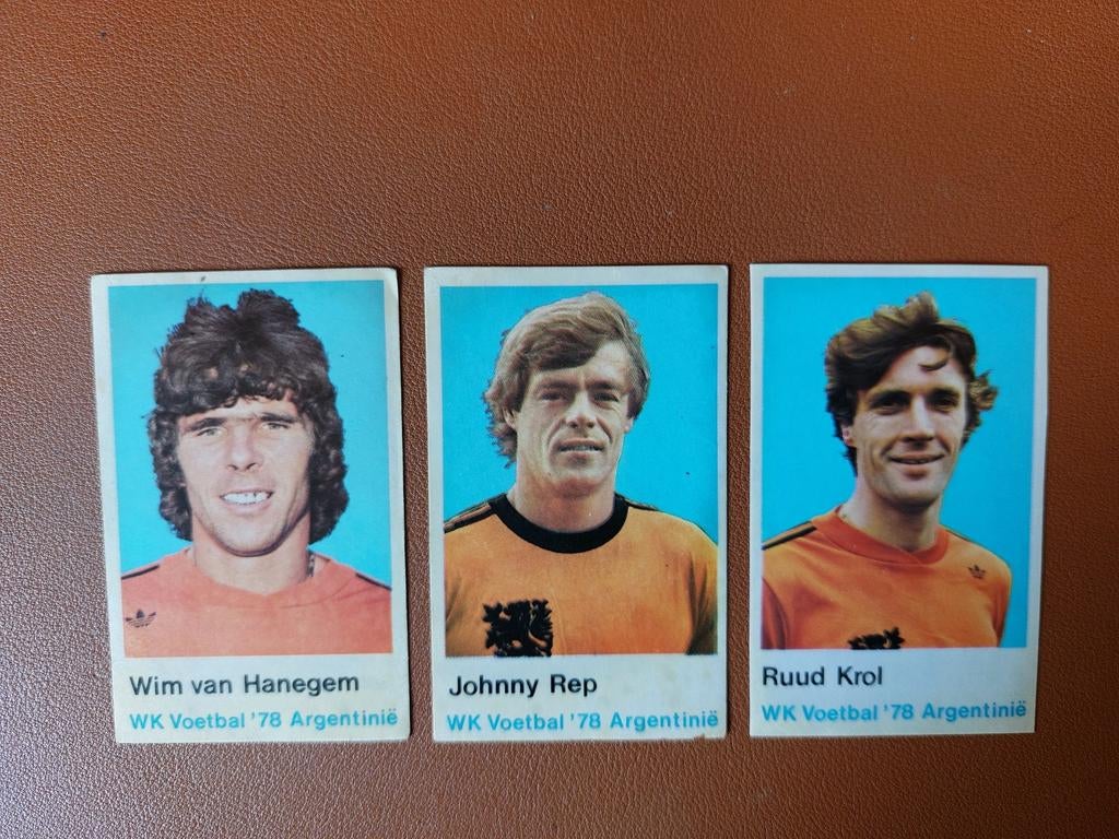 wim van hanegem kortekaas wk 1978 john rep en ruud krol, Ophalen of Verzenden, Zo goed als nieuw, Buitenlandse clubs, Poster, Plaatje of Sticker