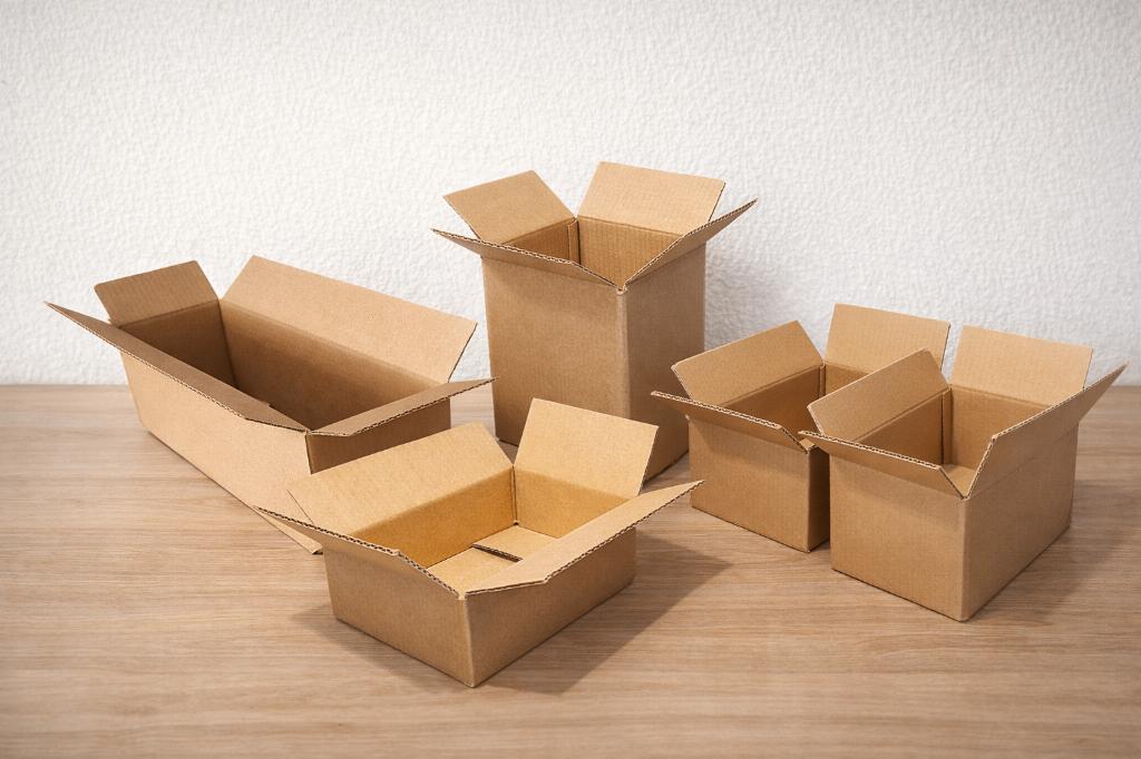 Kartonnen dozen – formaat 300  122  192 mm dubbelgolf, Doe-het-zelf en Verbouw, Kratten en Dozen, Doos, Opvouwbaar, Minder dan 50 cm