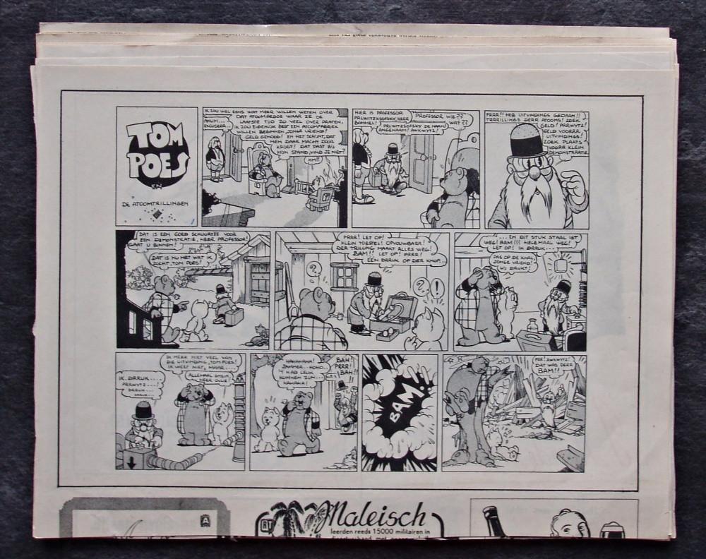 Tom Poes en de atoomtrillingen 1946 - Ons Vrije Nederland, Verzenden, Olivier B, Bommel en Tom Poes, Zo goed als nieuw, Overige typen