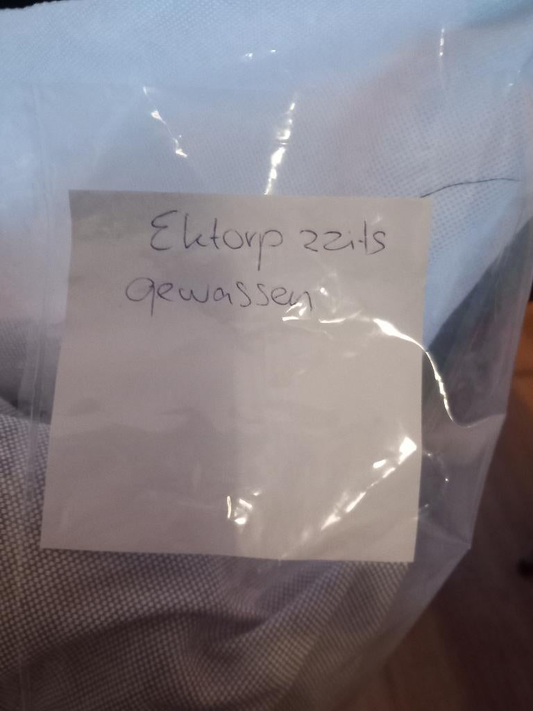 Ektorp licht grijze hoezen voor twee zits, Ophalen, 150 tot 200 cm, Tweepersoons, 75 tot 100 cm