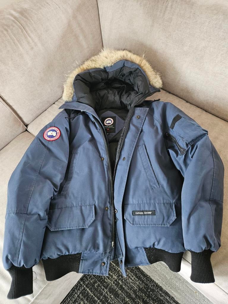 Canada Goose bomber winterjas, Kleding | Heren, Ophalen, Gedragen, Blauw