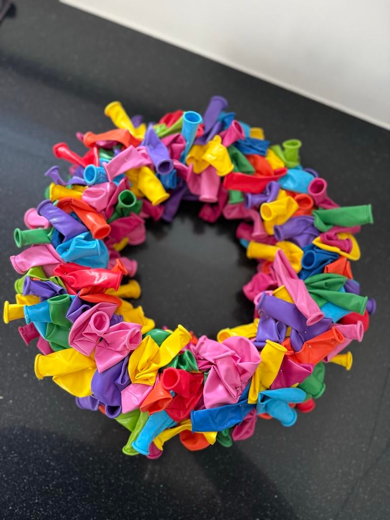 Ballonnen krans - Verjaardag of andere gelegenheid, Ophalen of Verzenden, Nieuw, Versiering, Verjaardag