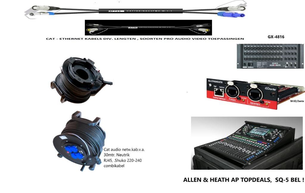 Allen&Heath Avantis,SQ-5, QU serie Superdeals Bel !, Ophalen of Verzenden, Nieuw, 20 kanalen of meer