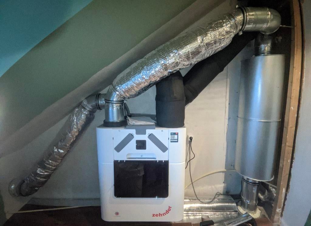 Installatie ventilatie / balansventilatie met WTW, Ophalen, Ventilator en Afzuiger