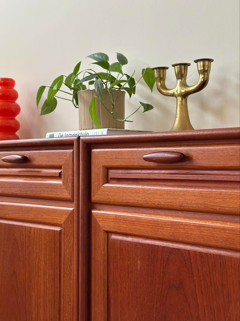 Vintage dressoir Sideboard RT Möbler teak hout jaren 50/60, Ophalen, Gebruikt, Met deur(en), 150 tot 200 cm