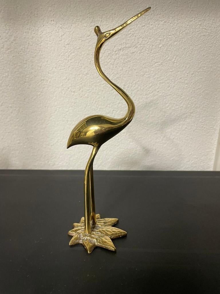 Koperen kraanvogel, Ophalen of Verzenden, Koper