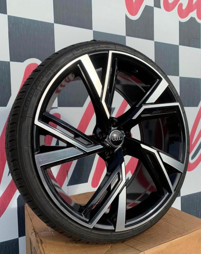 20 inch Audi RS velgen 5x112 A5 A6 A7 zwart A4 RS4 + band, Auto-onderdelen, Banden en Velgen, 19 inch, Banden en Velgen, Nieuw