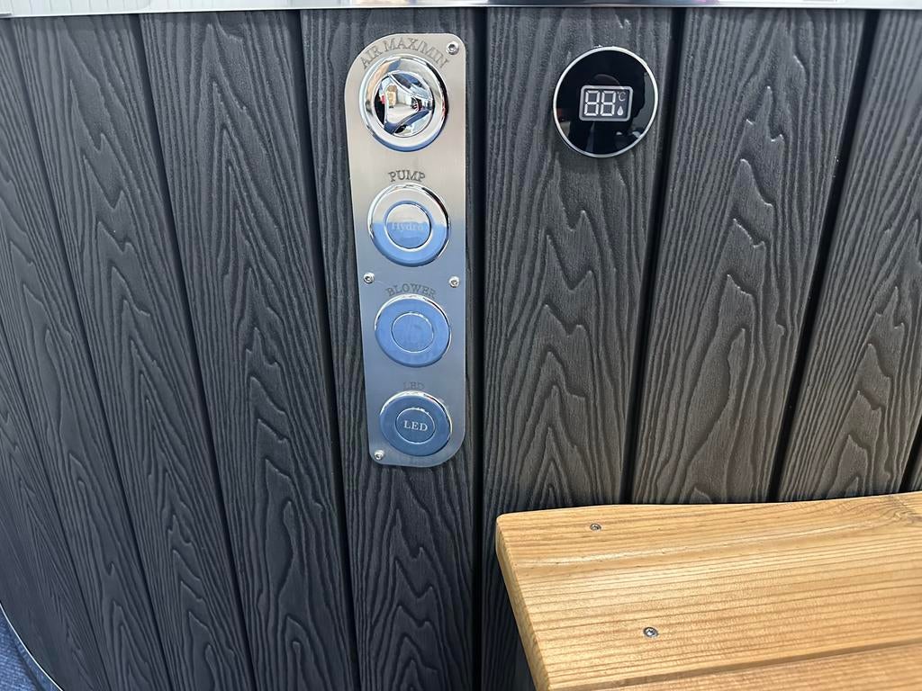 MEGA VAKANTIE ACTIE Hottub 220 cm LUXE UITVOERING!, Tuin en Terras, Ophalen, Zo goed als nieuw