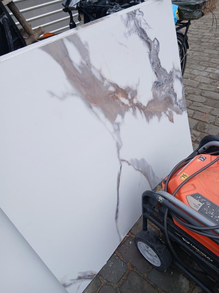 PVC Plaat Marmerlook 1.10 x 1.50m - Nieuw met Folie, Ophalen, Nieuw, Overige materialen, Minder dan 20 mm