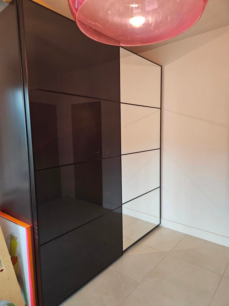 Ikea Pax Schuifdeuren Auli Mehamn 2x 100x236 - Zwart/Spiegel, Huis en Inrichting, Ophalen