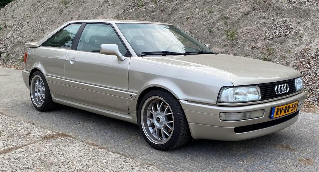 Audi Coupe 2.3 20V Quattro 4WD 1989, 1330 kg, Stof, Stoelverwarming, 665 kg