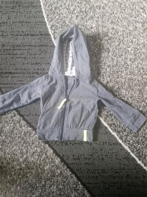 Blauw gestreept vest Maat 62 hh, Kinderen en Baby's, Babykleding | Maat 62, Truitje of Vestje, Dirkje, Onbekend, Ophalen of Verzenden