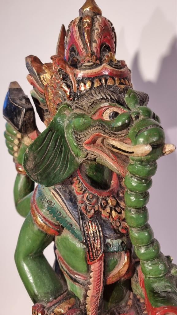 Houten Ganesha Beeld - Bali, Indonesië, Antiek en Kunst, Kunst | Beelden en Houtsnijwerken, Ophalen of Verzenden