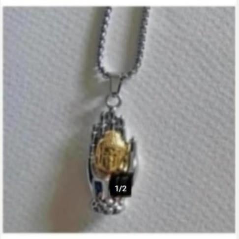 ketting boeddha., Sieraden, Tassen en Uiterlijk, Nieuw, Ophalen of Verzenden, Zilver, Overige materialen