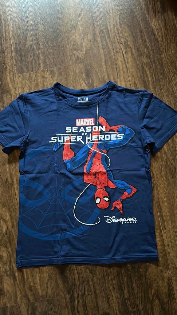 Spider-Man t-shirt Origineel Disneyland Parijs maat 14/164, Ophalen of Verzenden, Zo goed als nieuw, Jongen, Shirt of Longsleeve