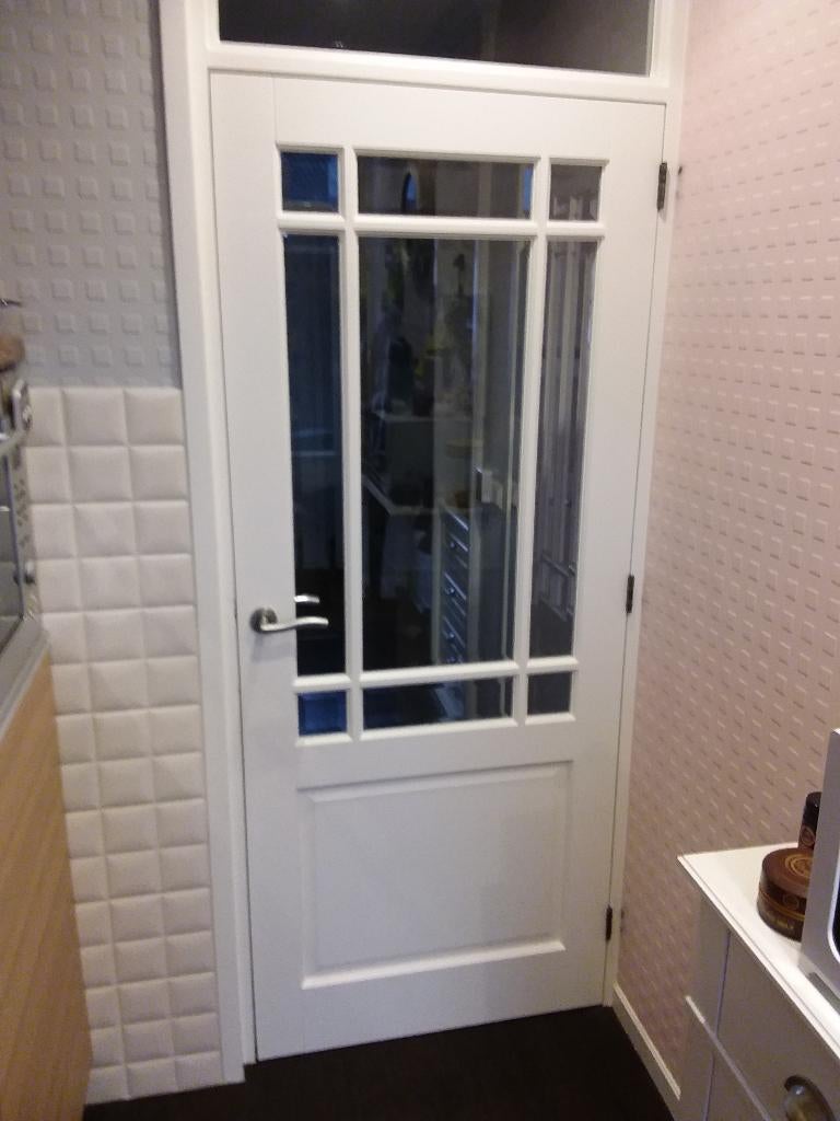 hardhouten binnendeur, Doe-het-zelf en Verbouw, Deuren en Horren, Zo goed als nieuw, Binnendeur, 200 tot 215 cm, 80 tot 100 cm