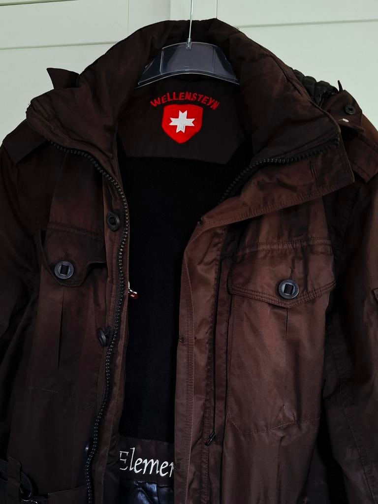 Warme Wellensteyn winterjas maat XL heren, Kleding | Heren, Jassen | Winter, Bruin, Wellensteyn, Maat 56/58 (XL), Ophalen of Verzenden