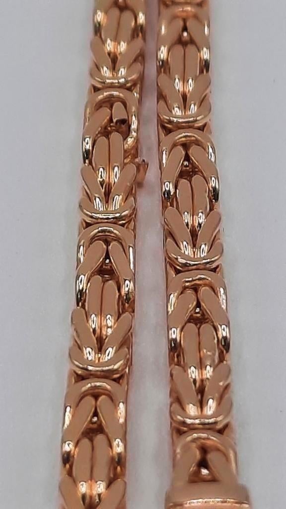 gouden Koningsketting 14kt, Www.bredajuwelier.nl, Nieuw, Ophalen of Verzenden, Www.bredajuwelier.nl