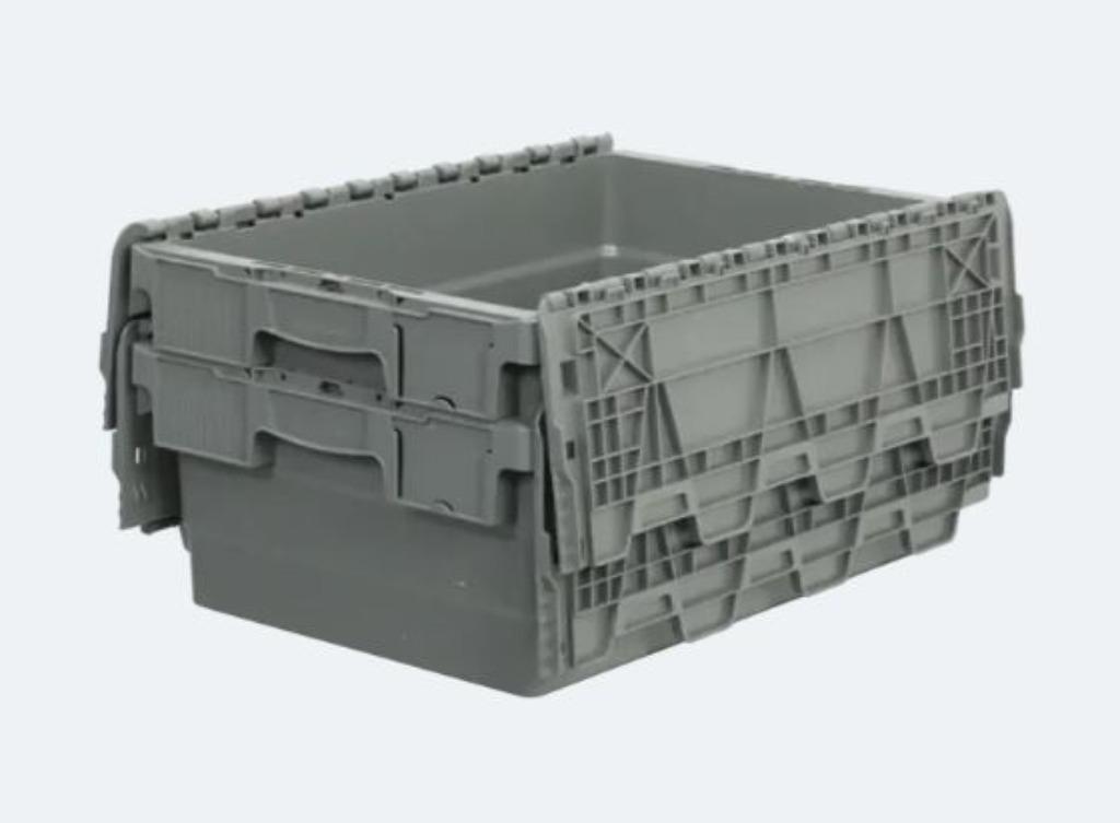 Distributie bakken met deksel - Kratten - magazijnbakken, Doe-het-zelf en Verbouw, Kratten en Dozen, 40 tot 60 cm, 50 tot 75 cm