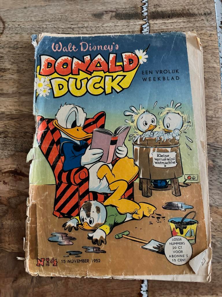 Donald Duck Weekblad 1952 - Nr. 4, Eén stripboek, Ophalen of Verzenden, Gelezen