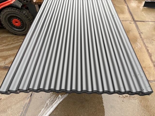 golfplaten staal zwart voor dak of wand, Ophalen, Nieuw, Overige materialen, Minder dan 20 mm