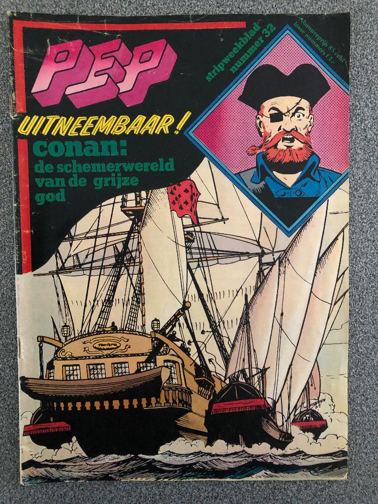 Weekblad Pep 1974 Nr 32, Boeken, Stripboeken, Gelezen, Eén stripboek, PEP, Ophalen of Verzenden