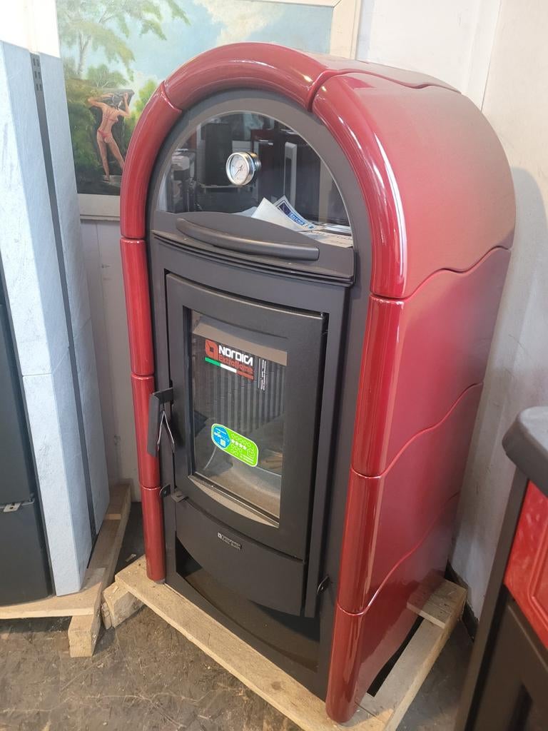 Nordica Houtkachel stefany forno b11 a+ 10.6 kw!, Huis en Inrichting, Kachels, Nieuw, Vrijstaand, Houtkachel, Hout, Ophalen of Verzenden