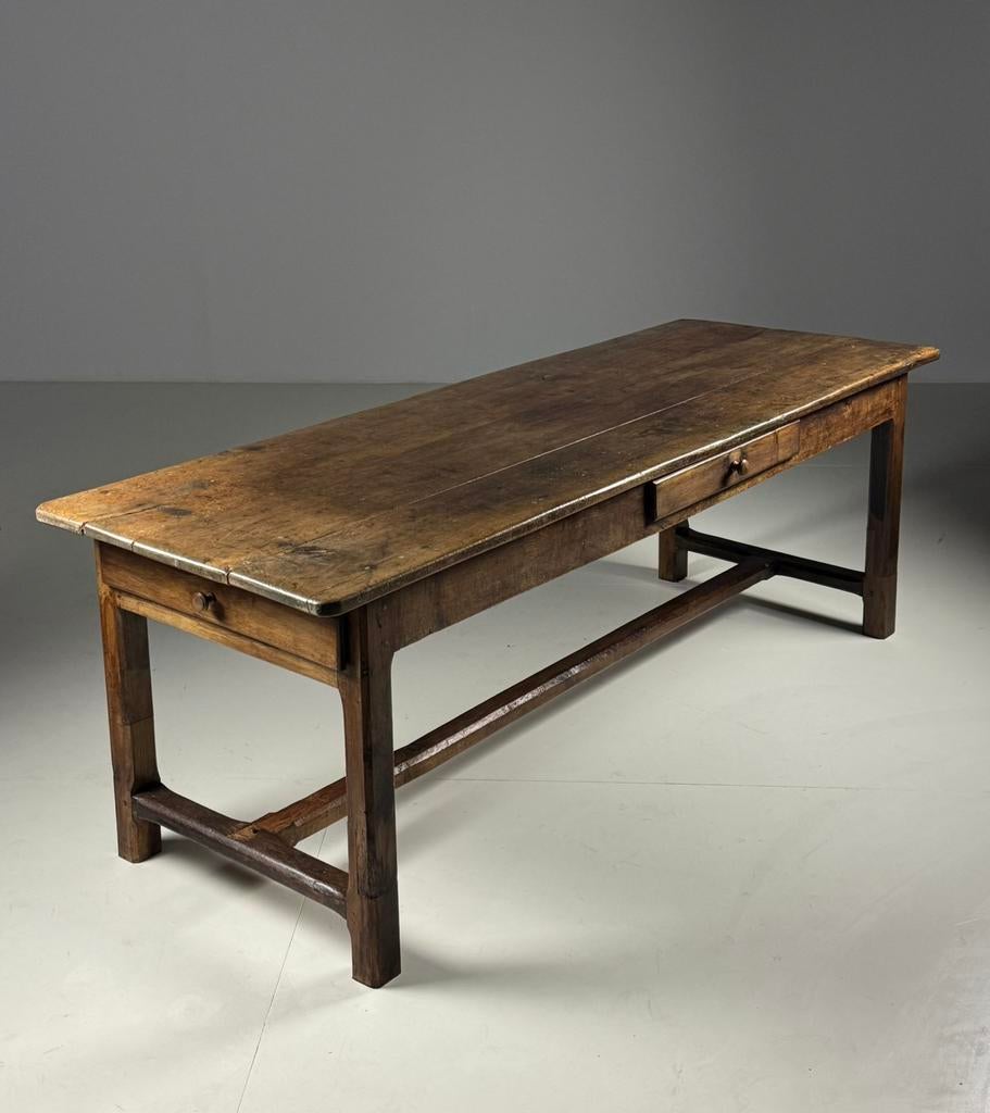 Franse eettafel antiek 227cm, Ophalen of Verzenden