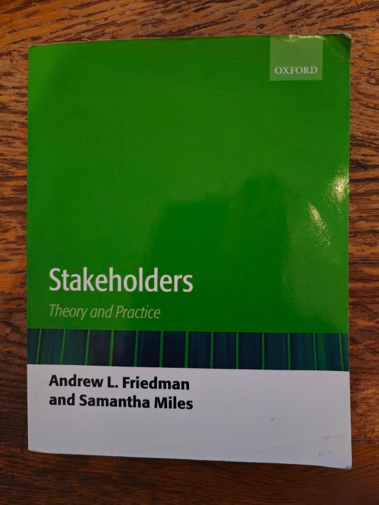 Stakeholders: Theory and Practice - Andrew L. Friedman & Sam, Ophalen of Verzenden, Gelezen, Management