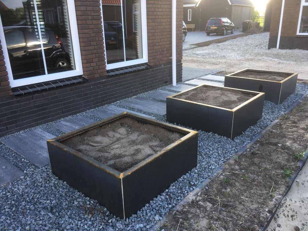 Cortenstaal ,plantenbak, borderranden, bloembak, kwaliteit, Nieuw, Ophalen of Verzenden, Metaal, Overige vormen