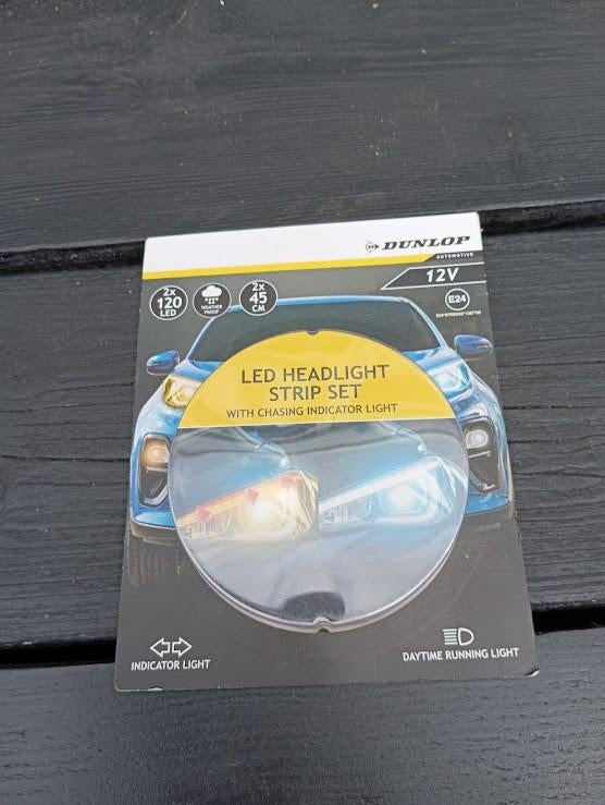 Led Headlight Strip Set 2 x 120 Led / 2 x 45 cm waterproof, Verzenden