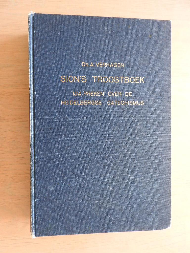 Ds. A. Verhagen - Sion's Troostboek - H. Catechismus, Ophalen of Verzenden, Gelezen